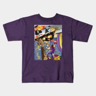 Minnesota Vikings Fans - Kings of the North vs Plummeting Pillagers Kids T-Shirt